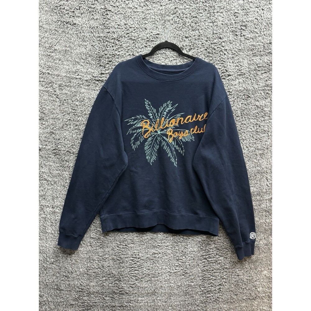 Billionaire Boys Club Topia Navy Crewneck sweater‎ Men's size XL